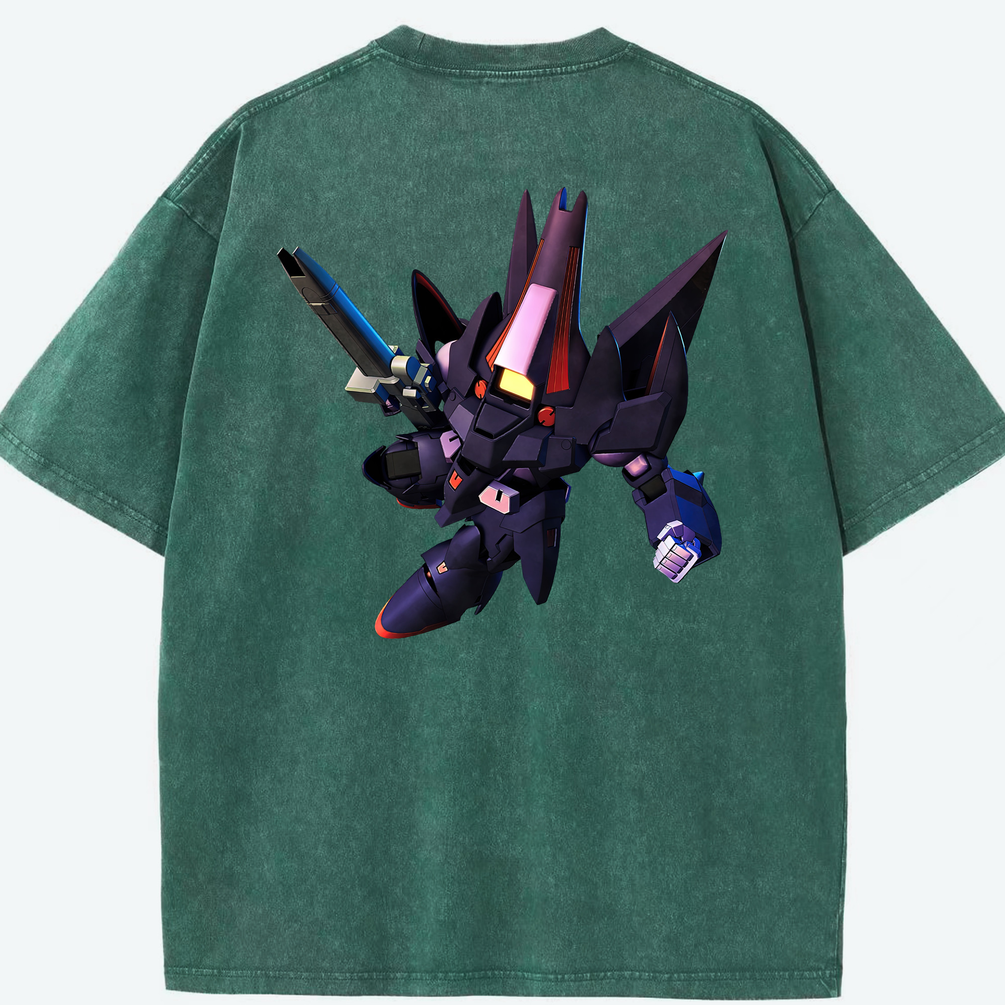 （画像用） 機動戦士ガンダム Mobile Suit Gundam 綿100% ヴィンテージ風 半袖Tシャツ（背面プリント）
